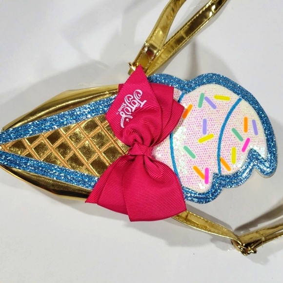 JoJo Siwa Girl Crossbody Purse Sneaker Ice Cream Choss Style. - Picture 13 of 13